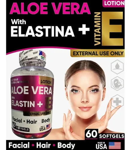 Aloe Vera + Elastina Facial x 60