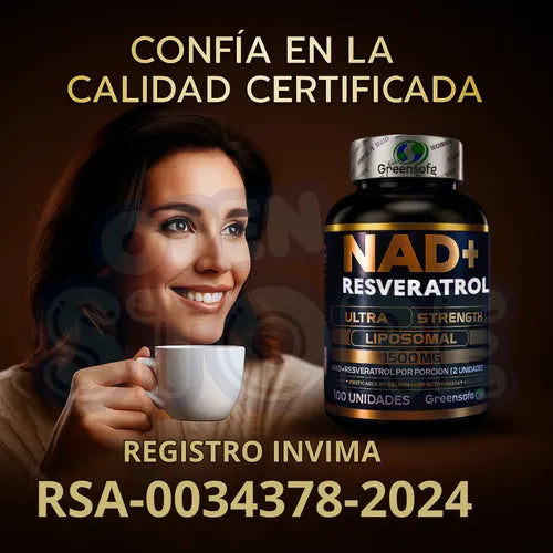 NAD + RESVERATROL x3 con INVIMA