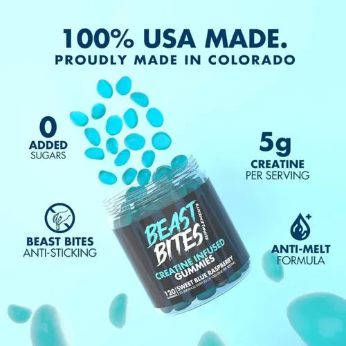 Creatina Beast Bite en Gomas x120